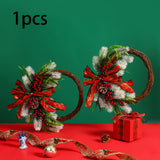 Maxbell Christmas Wreaths Wall Hanging Ornament for Indoor Outdoor Winter Holiday