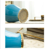 Maxbell Ceramic Ginger Jar with Lid Container for Bedroom Living Room Dining Table