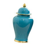 Maxbell Ceramic Ginger Jar with Lid Container for Bedroom Living Room Dining Table