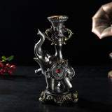 Maxbell Resin Elephant Candle Holder Decorative for Birthday Centerpiece Decorations
