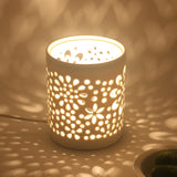 Maxbell Ceramic Oil Burner RU Adapter Openwork Decoration for Meditation Bedroom