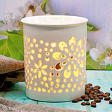 Maxbell Ceramic Oil Burner RU Adapter Openwork Decoration for Meditation Bedroom