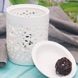 Maxbell Ceramic Oil Burner RU Adapter Openwork Decoration for Meditation Bedroom