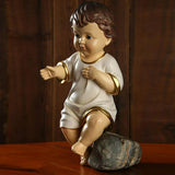 Maxbell Jesus Baby Figurine Christmas Ornament Religious Jesus Statue for Desk Decor
