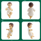 Maxbell Jesus Baby Figurine Christmas Ornament Religious Jesus Statue for Desk Decor