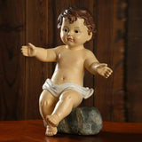 Maxbell Baby Figurine Resin Craft Ornament Jesus Statue for Bedroom Decoration Gifts