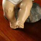 Maxbell Baby Figurine Resin Craft Ornament Jesus Statue for Bedroom Decoration Gifts