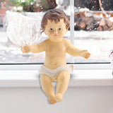 Maxbell Baby Figurine Resin Craft Ornament Jesus Statue for Bedroom Decoration Gifts