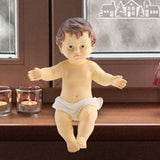 Maxbell Baby Figurine Resin Craft Ornament Jesus Statue for Bedroom Decoration Gifts