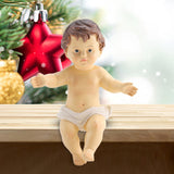Maxbell Baby Figurine Resin Craft Ornament Jesus Statue for Bedroom Decoration Gifts