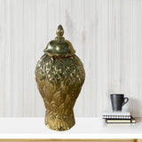 Maxbell Modern Ceramic Ginger Jar with Lid Floral Arrangement Pot Storage Container