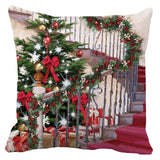 Maxbell Christmas Throw Pillow Cover Pillow Case for Home Decor Stairs