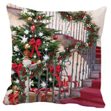 Maxbell Christmas Throw Pillow Cover Pillow Case for Home Decor Stairs
