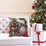 Maxbell Christmas Throw Pillow Cover Pillow Case for Home Decor Stairs