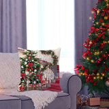 Maxbell Christmas Throw Pillow Cover Pillow Case for Home Decor Stairs