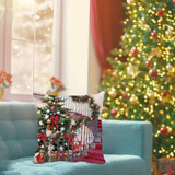 Maxbell Christmas Throw Pillow Cover Pillow Case for Home Decor Stairs