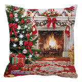 Maxbell Christmas Throw Pillow Cover Pillow Case for Home Decor Fireplace