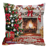 Maxbell Christmas Throw Pillow Cover Pillow Case for Home Decor Fireplace