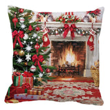 Maxbell Christmas Throw Pillow Cover Pillow Case for Home Decor Fireplace
