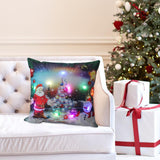 Maxbell Christmas Pillow Cover Pillowcase LED Light Case Home Living Room Style A