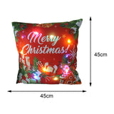 Maxbell Christmas Pillow Cover Pillowcase LED Light Case Home Living Room Style B