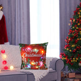 Maxbell Christmas Pillow Cover Pillowcase LED Light Case Home Living Room Style B