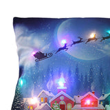 Maxbell Christmas Pillow Cover Pillowcase LED Light Case Home Living Room Style H