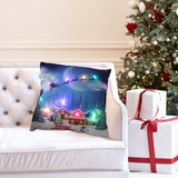 Maxbell Christmas Pillow Cover Pillowcase LED Light Case Home Living Room Style H