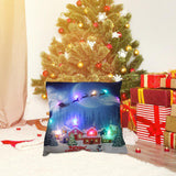 Maxbell Christmas Pillow Cover Pillowcase LED Light Case Home Living Room Style H