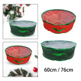 Maxbell Christmas Wreath Storage Bag Zippered Cover Organizer Water Resistant Pouch Red 60x18cm