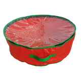 Maxbell Christmas Wreath Storage Bag Zippered Cover Organizer Water Resistant Pouch Red 60x18cm