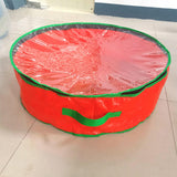 Maxbell Christmas Wreath Storage Bag Zippered Cover Organizer Water Resistant Pouch Red 60x18cm