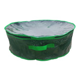 Maxbell Christmas Wreath Storage Bag Zippered Cover Organizer Water Resistant Pouch Green 76x28cm