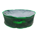 Maxbell Christmas Wreath Storage Bag Zippered Cover Organizer Water Resistant Pouch Green 76x28cm