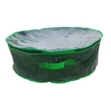 Maxbell Christmas Wreath Storage Bag Zippered Cover Organizer Water Resistant Pouch Green 76x28cm