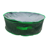Maxbell Christmas Wreath Storage Bag Zippered Cover Organizer Water Resistant Pouch Green 76x28cm