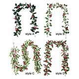 Maxbell Artificial Blossom Flowers Garland Wall Hanging Pendants for Porch Home style A