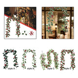 Maxbell Artificial Blossom Flowers Garland Wall Hanging Pendants for Porch Home style A