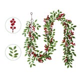 Maxbell Artificial Blossom Flowers Garland Wall Hanging Pendants for Porch Home style C