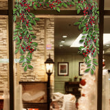 Maxbell Artificial Blossom Flowers Garland Wall Hanging Pendants for Porch Home style C