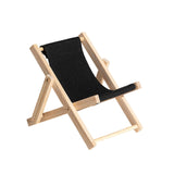Maxbell Creative Beach Chair Phone Holder Dollhouse Miniature Bedroom Wooden Bracket Back