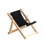 Maxbell Creative Beach Chair Phone Holder Dollhouse Miniature Bedroom Wooden Bracket Back
