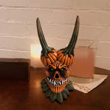 Maxbell Pumpkin Grimace Ornament Novelty Resin for Halloween Indoor Outdoor Home