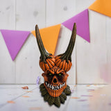 Maxbell Pumpkin Grimace Ornament Novelty Resin for Halloween Indoor Outdoor Home