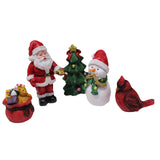 Maxbell Christmas Series Set Santa Claus Photo Prop Figurine for Home Decor Tabletop