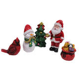 Maxbell Christmas Series Set Santa Claus Photo Prop Figurine for Home Decor Tabletop