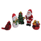 Maxbell Christmas Series Set Santa Claus Photo Prop Figurine for Home Decor Tabletop