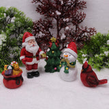 Maxbell Christmas Series Set Santa Claus Photo Prop Figurine for Home Decor Tabletop