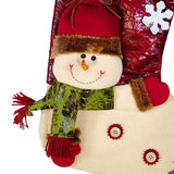Maxbell Durable Hanging Storage Pouch Gift Bag Kids Decoration Christmas Treat Bags Snowman