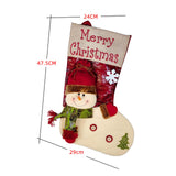 Maxbell Durable Hanging Storage Pouch Gift Bag Kids Decoration Christmas Treat Bags Snowman